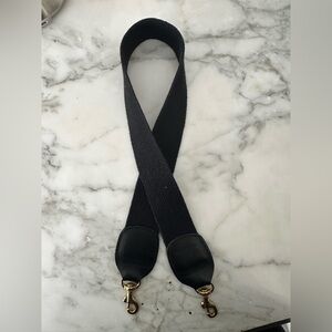 Clare V Black Strap with Gold Accents